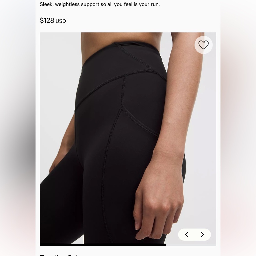 Lululemon 5 pocket Black Leggings - Picture 2 of 4